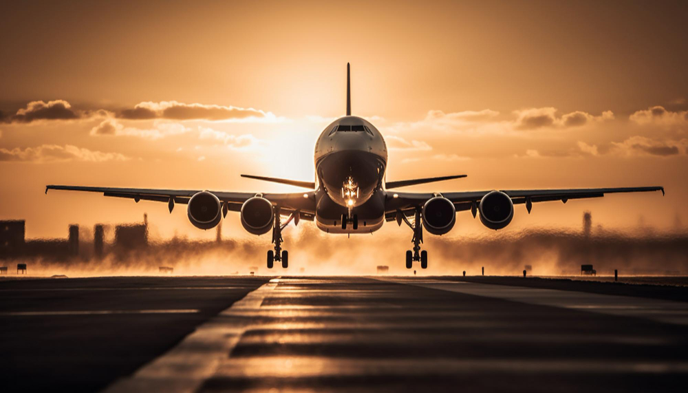 Cargo Plane Taking Off